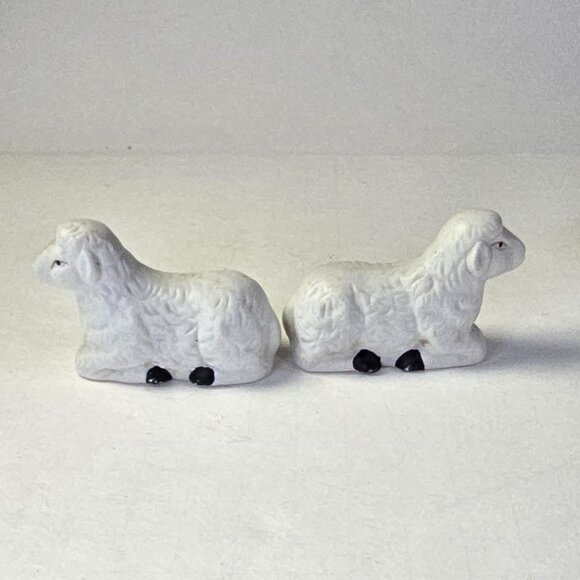 Vintage Nativity Animal Figures Porcelain Sheep Cow Christmas Decor Holiday - Picture 5 of 14